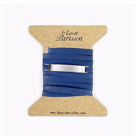 LE LACET PARISIEN Bar Leather Wrap Bracelet - Picture 2 of 3